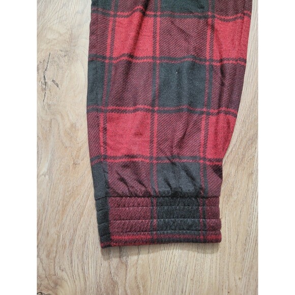 NWT Maurices Soft Jogger Pants Red Black Buffalo Plaid pull on Plus Size 0x - Picture 8 of 8